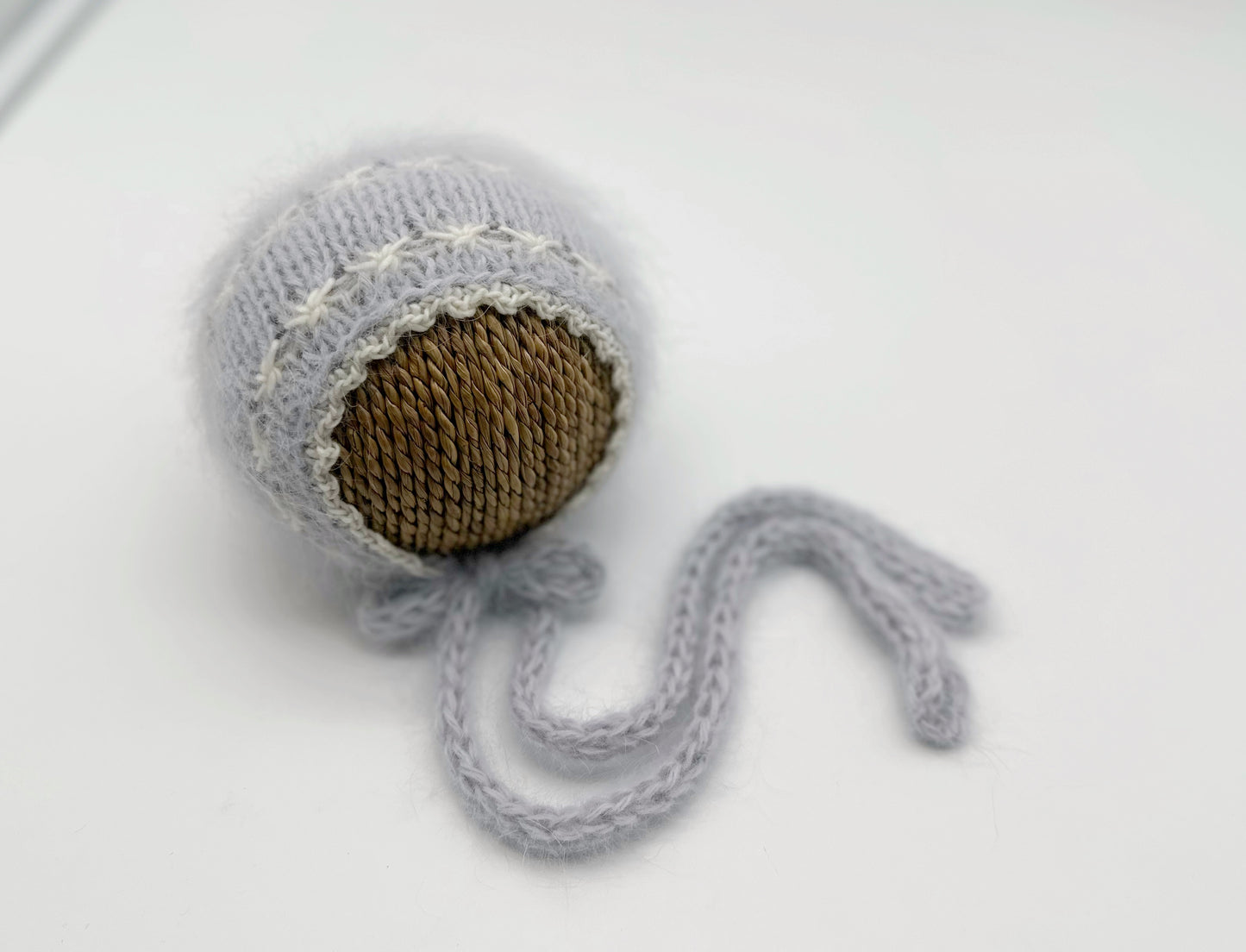 RTS | Pearl Gray Angora Bonnet