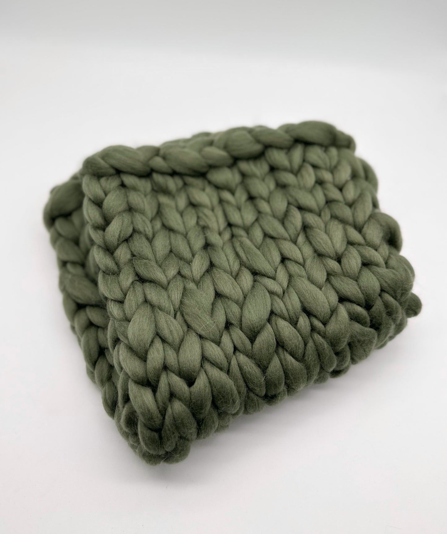 RTS | Luxe Merino Woolie Layer - Moss - newborn photography prop