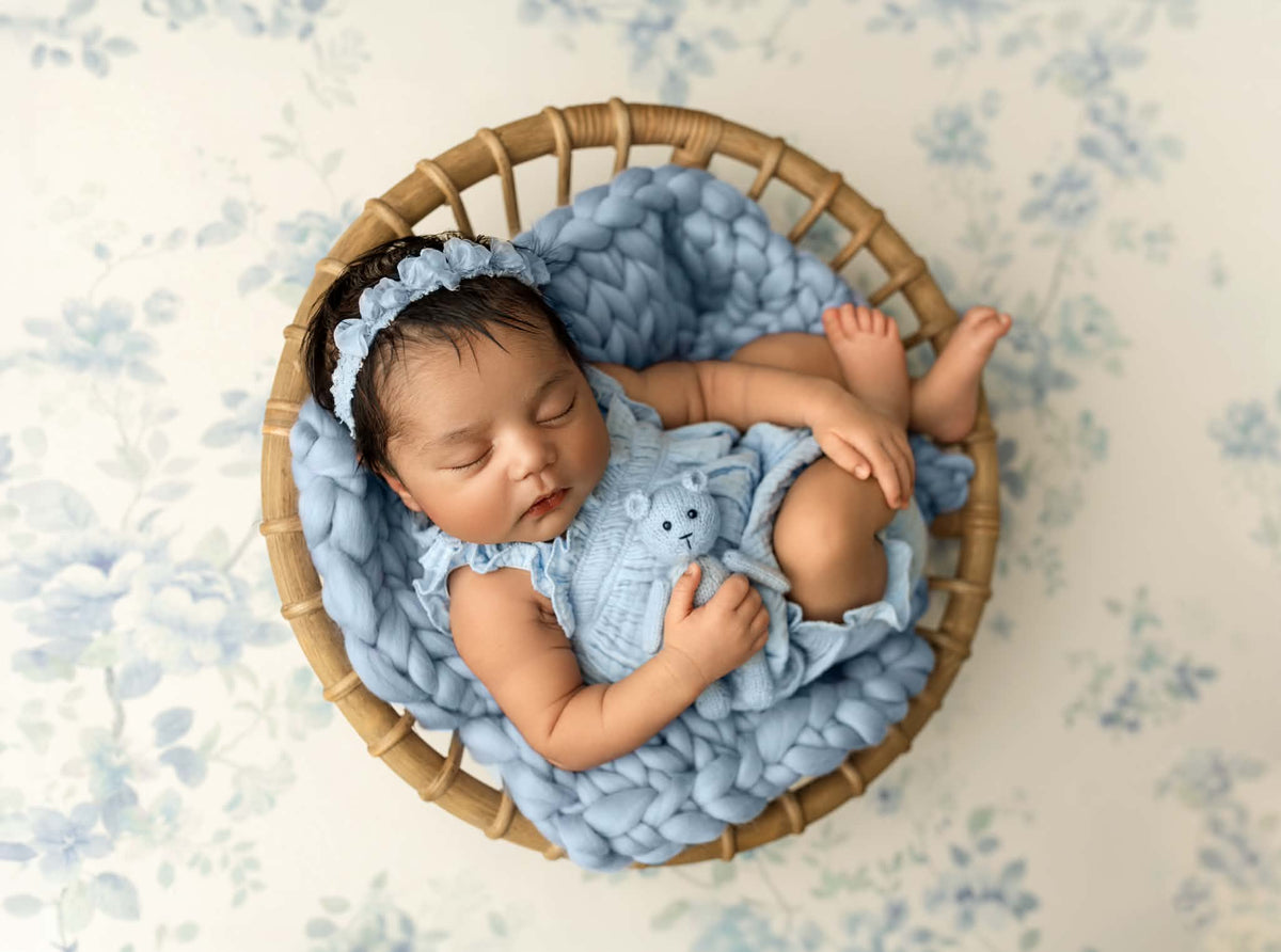 Ready to Ship | Luxe Merino Woolie Layer - Tulle - newborn photo prop