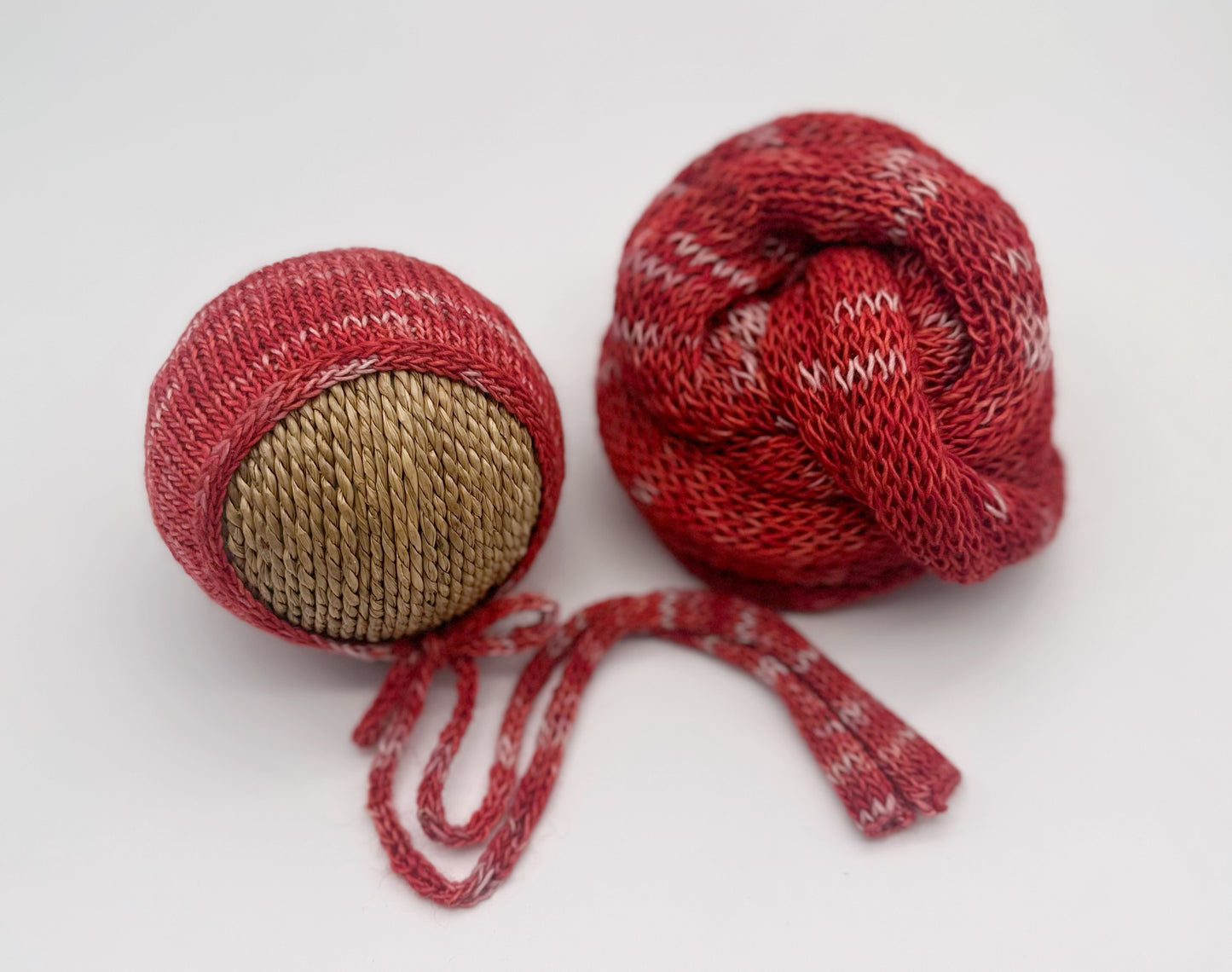 RTS | Santa Red Set | Newborn knit photo prop