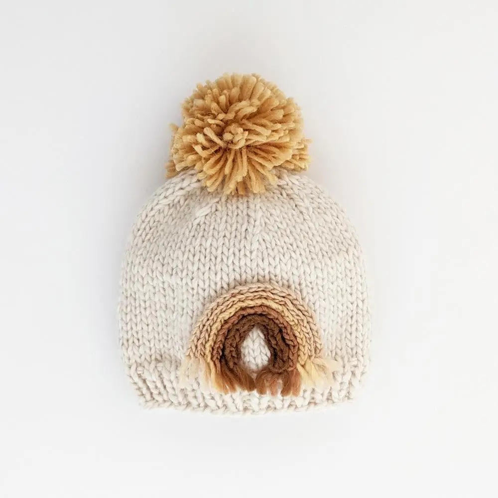 Rainbow Beanie - Gold