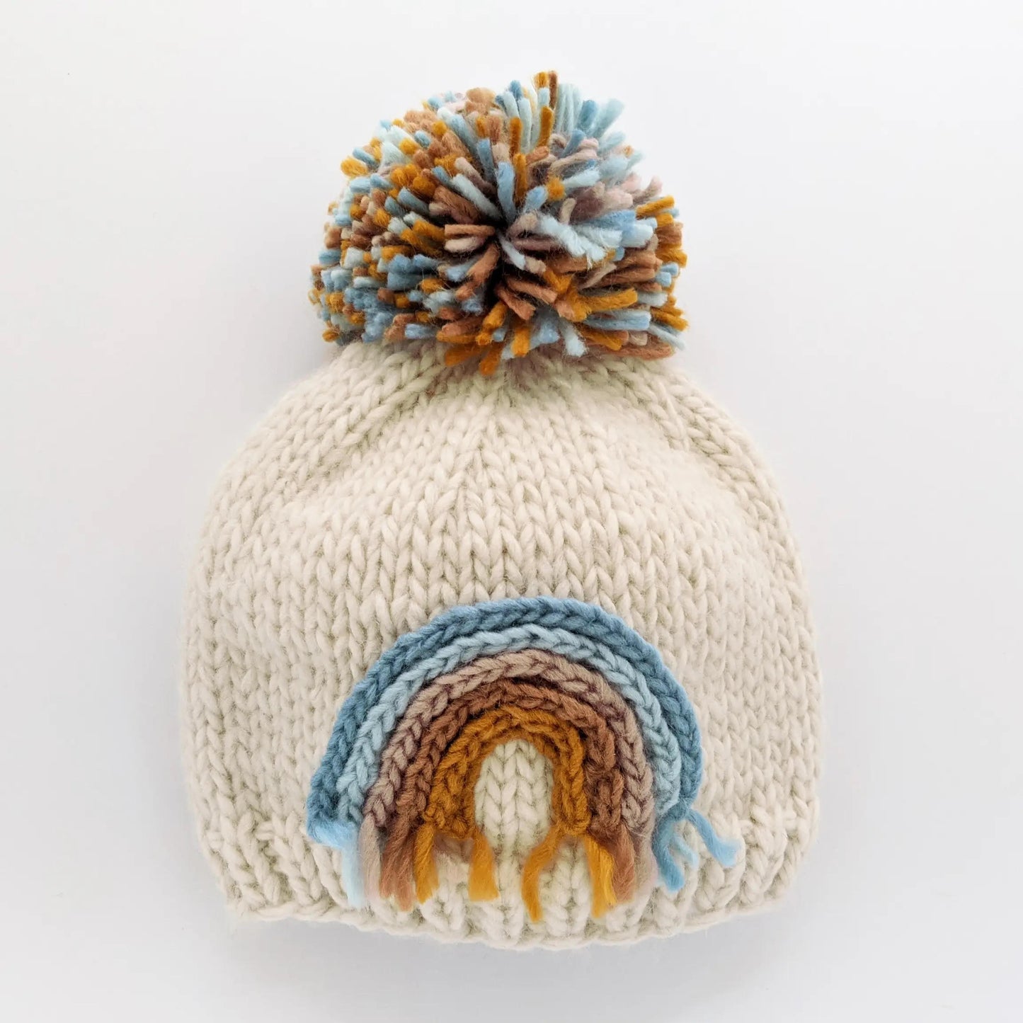 Rainbow Beanie - Teal