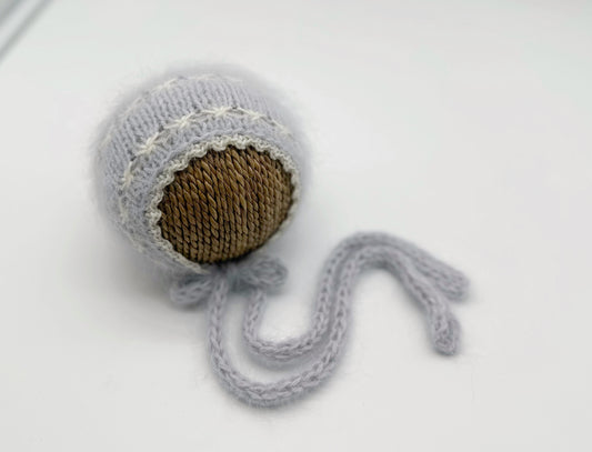 RTS | Pearl Gray Angora Bonnet
