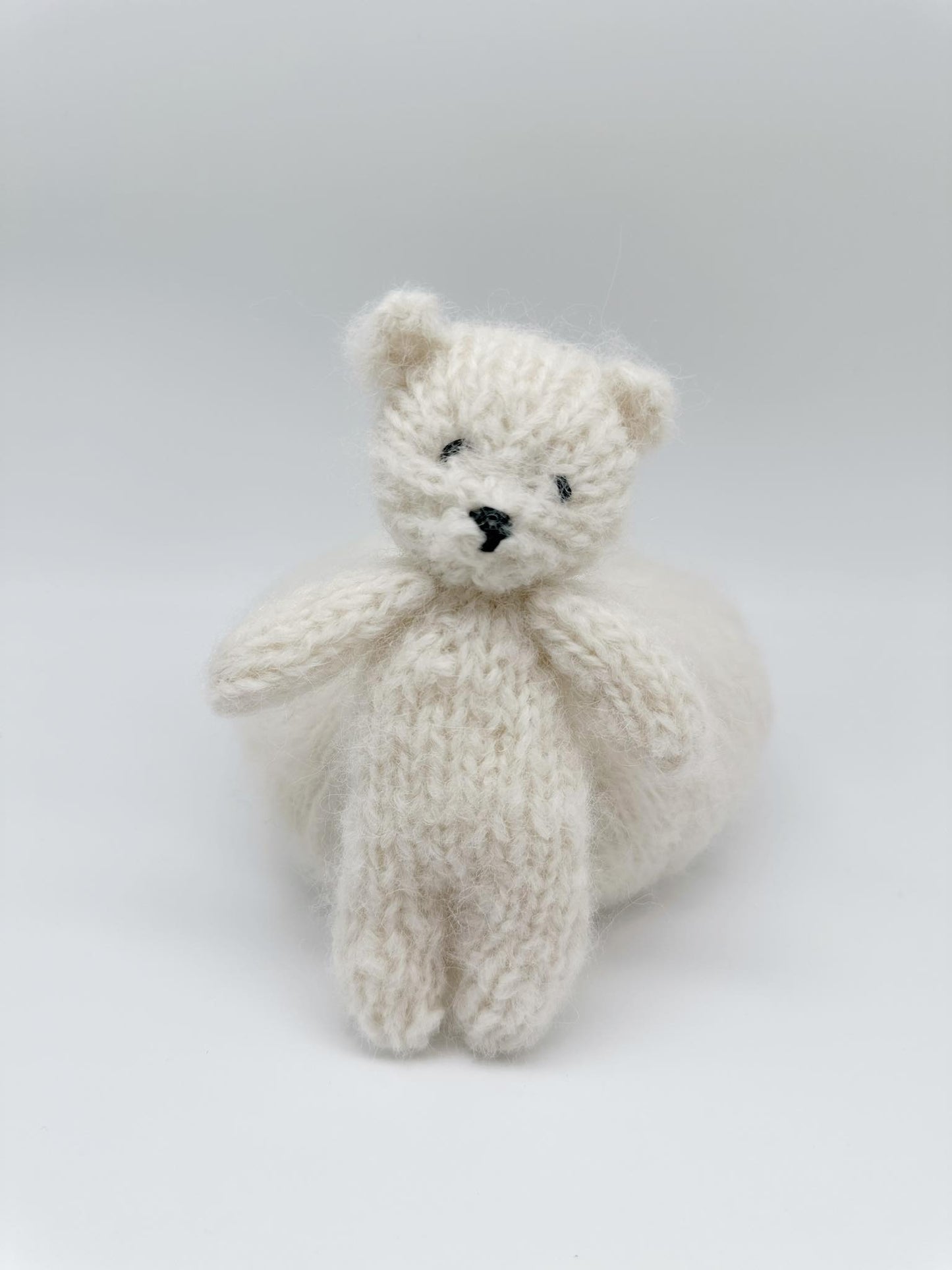 Hand-Knit Brushed Alpaca Teddy Lovie - Preorder