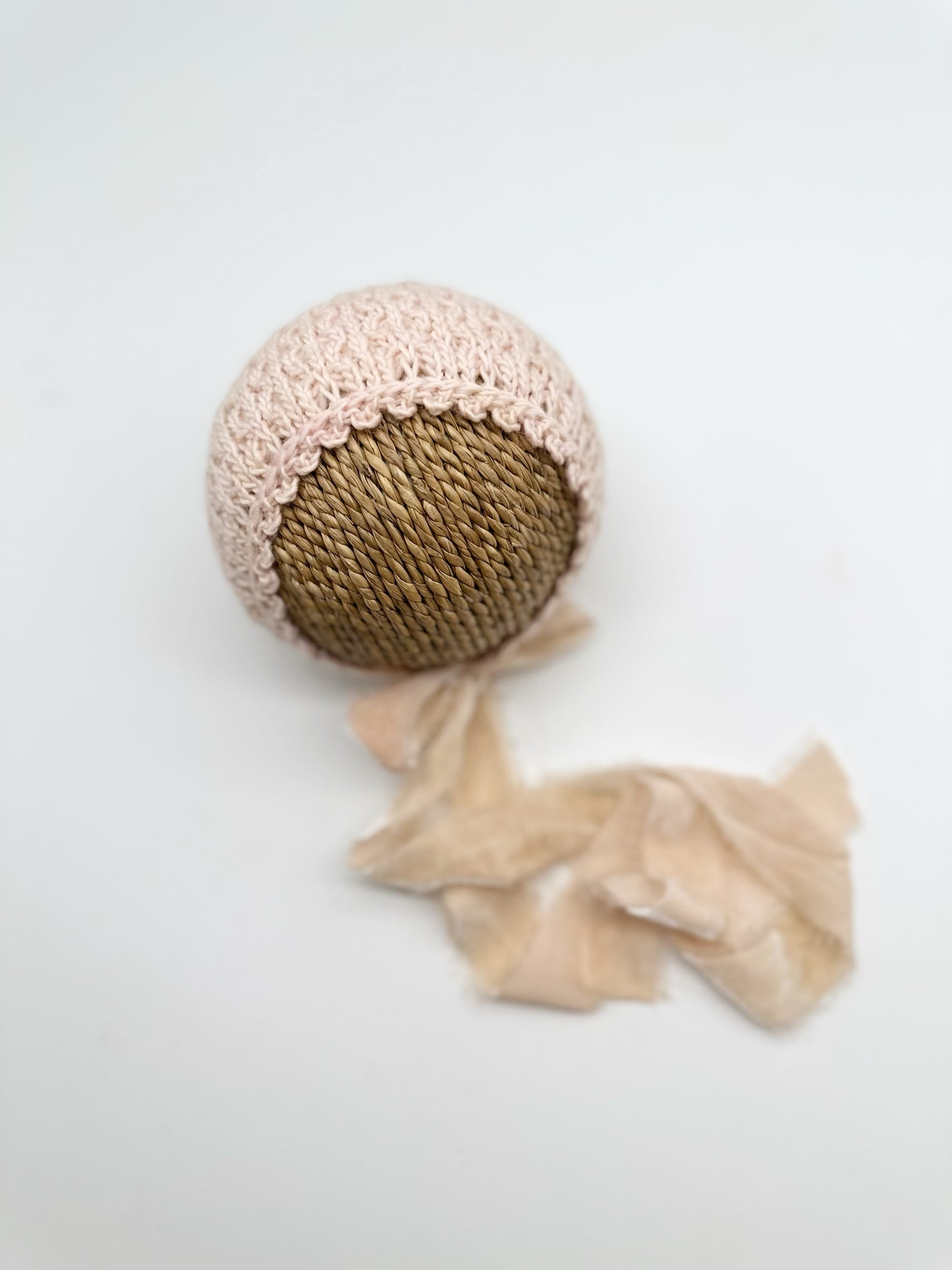 RTS | Peach Blush Bonnet