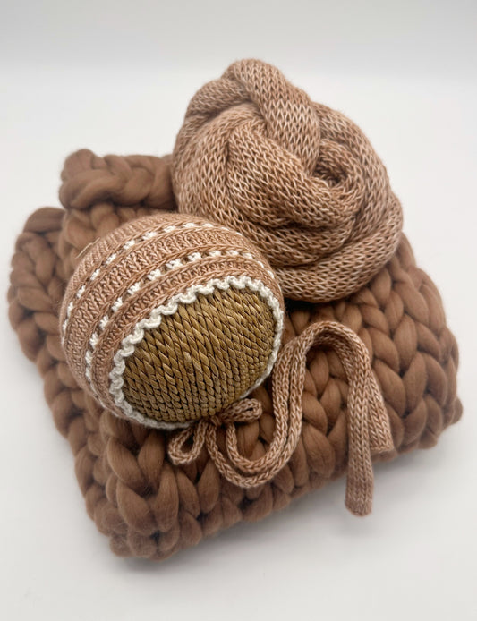 RTS | Cookie Star Scatter Set | Newborn knit photo prop