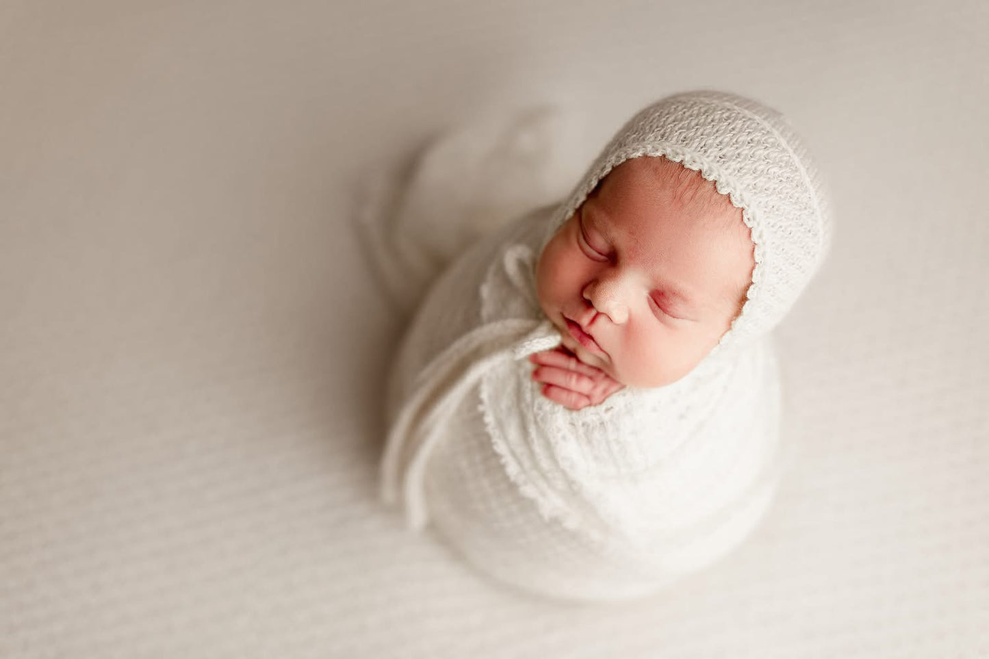 Norma Bonnet in Cream | newborn photo prop