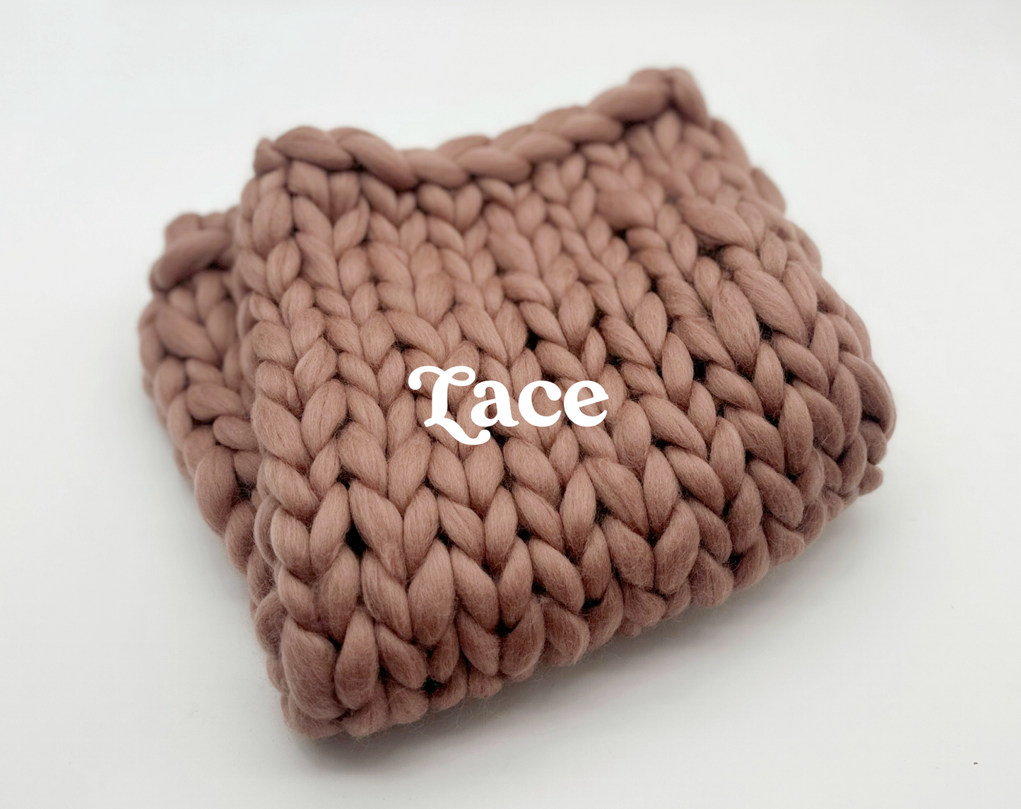 RTS Newborn Photography Prop | Luxe Woolie Layer | Lace