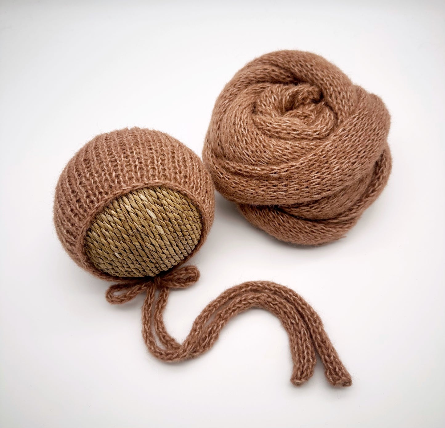 RTS | Toffee Set | Newborn knit photo prop