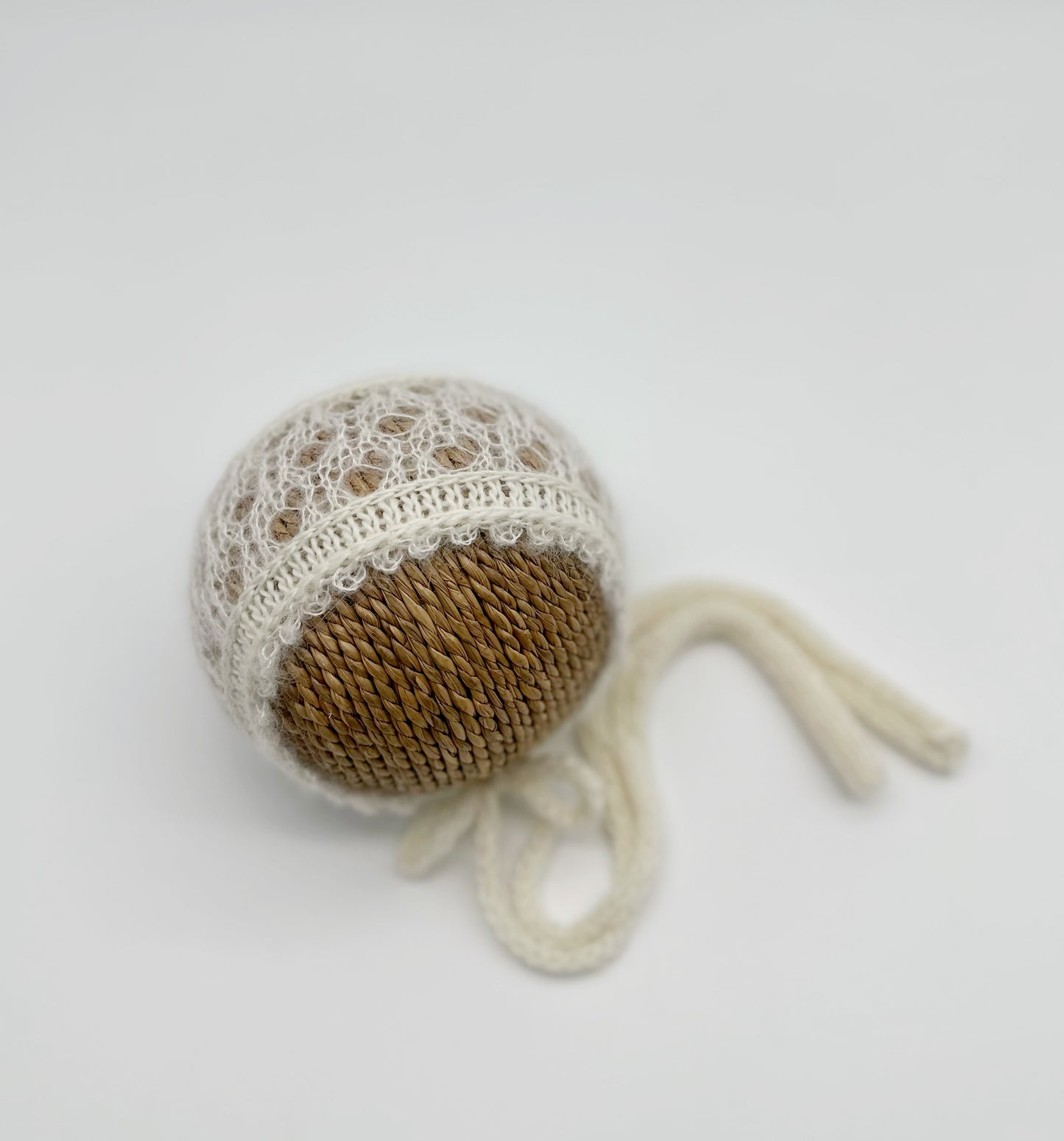 RTS | Cream Lace Bonnet