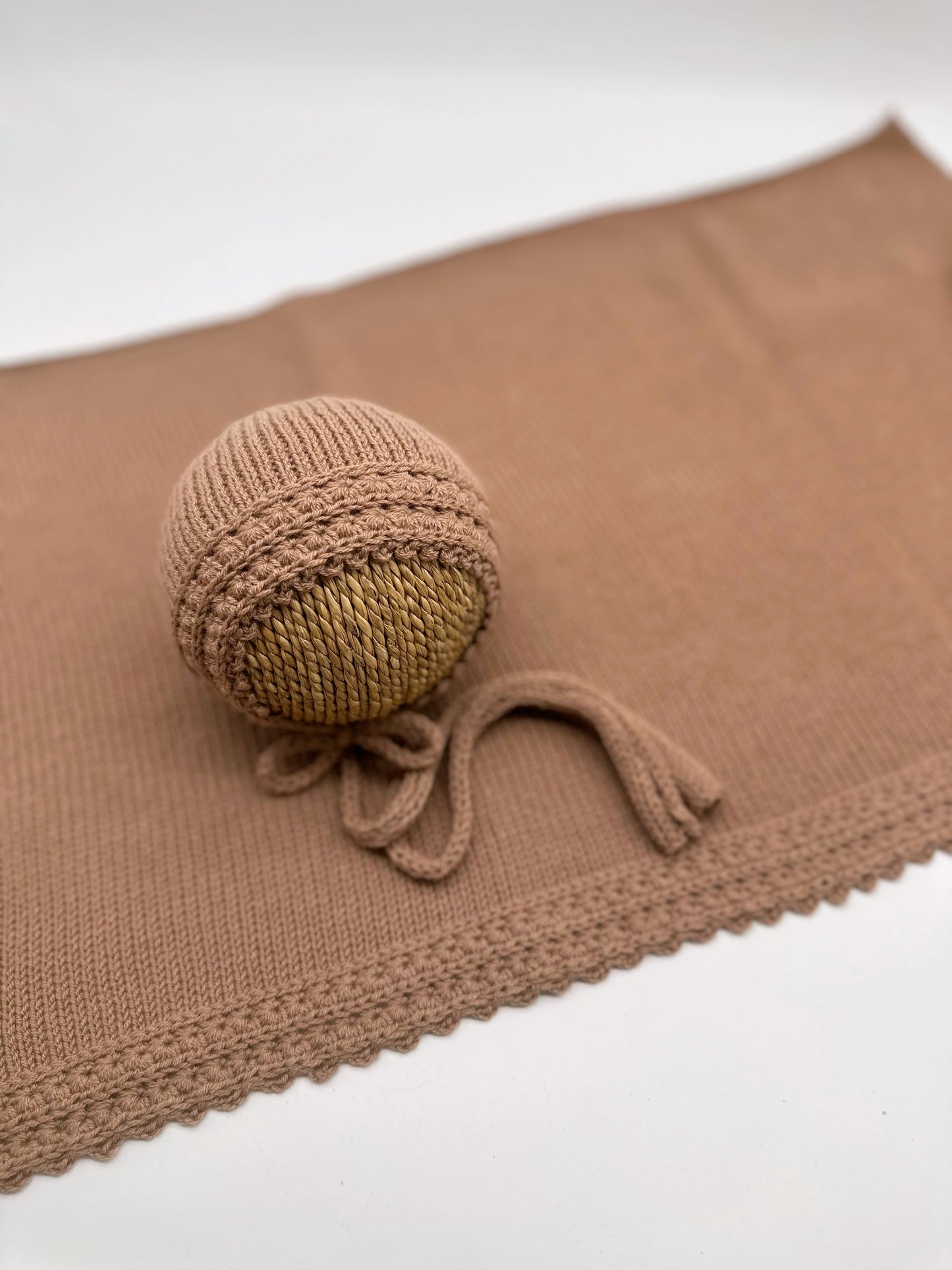 RTS | Nougat Accent Wrap Set | Newborn Photography Prop