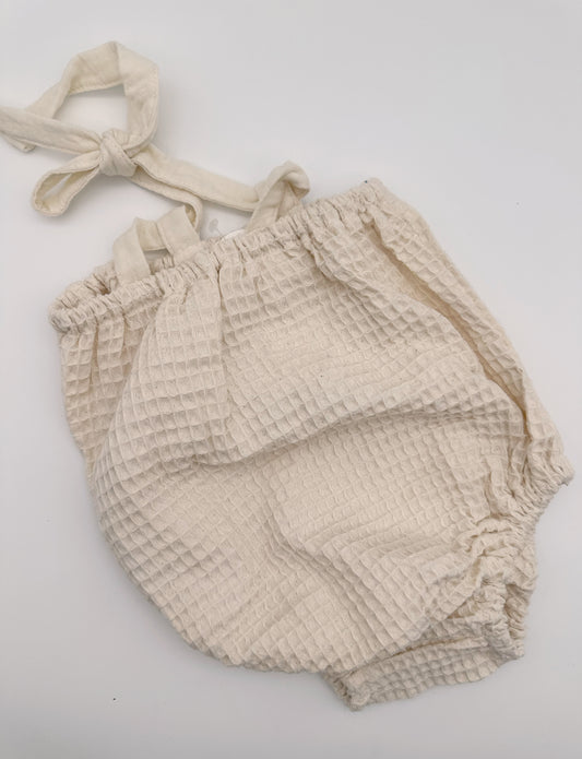 Waffle Romper | 12-24 months