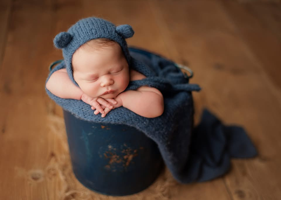 Brushed Alpaca Bear Bonnet