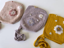Load image into Gallery viewer, Embroidered 12 month bonnets
